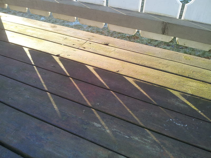 Behandling av slitt terrasse - Grønt belegg (sopp?) - ByggeBolig