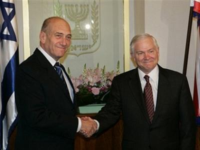 Olmert and Gates