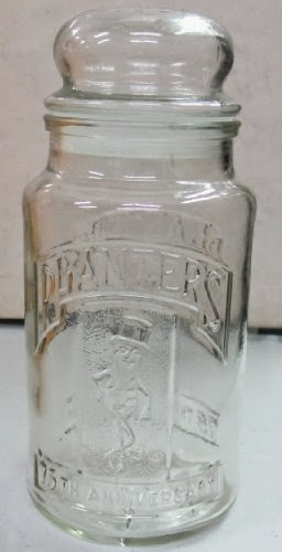  Planters Peanuts 75th Anniversary Glass Jar w/ Lid