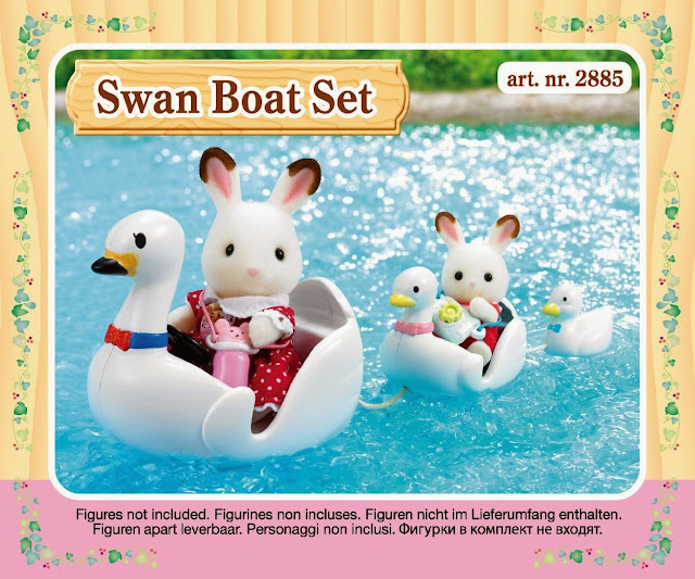 Đồ chơi Epoch 2885 Thuyền thiên nga Swan Boat Set được làm từ chất liệu đặc biệt an toàn