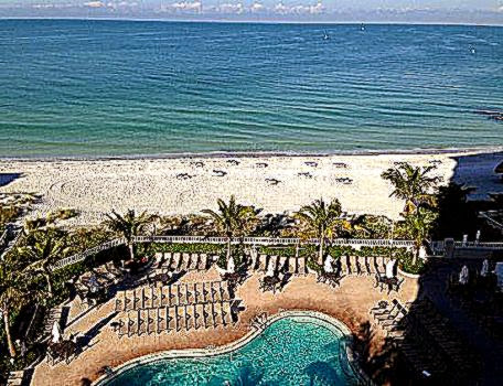 Beach view from balcony   Picture of Lido Beach Resort Sarasota