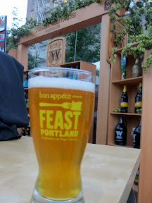 The glass for beer at the Widmer Sandwich Invitational at Feast 2013
