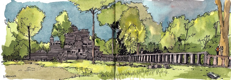 Baphuon temple sketch