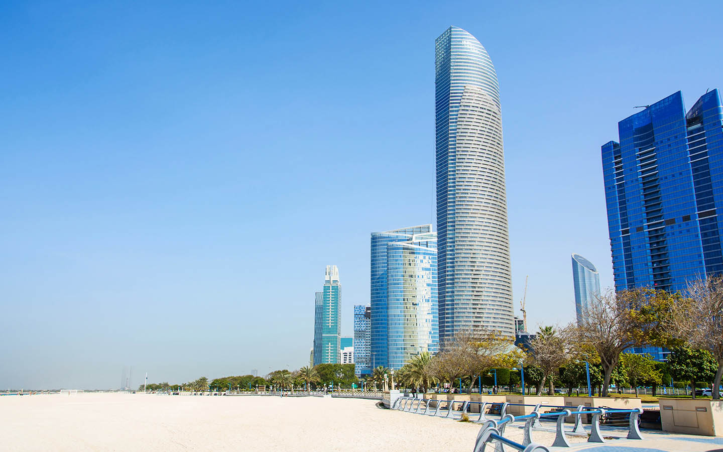 there are two beached located near saadiyat island