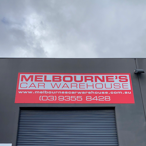 MELBOURNE'S CAR WAREHOUSE logo