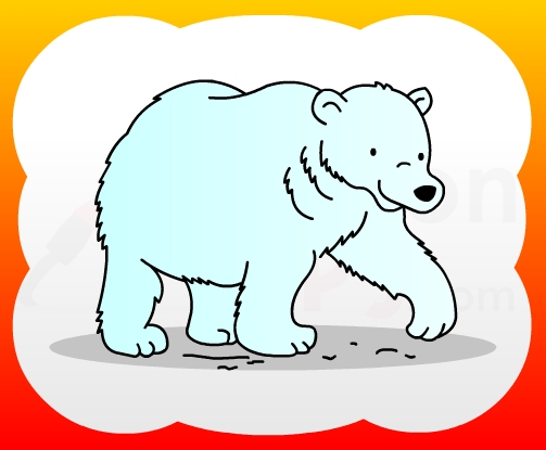 How to draw Polar Bear for kids