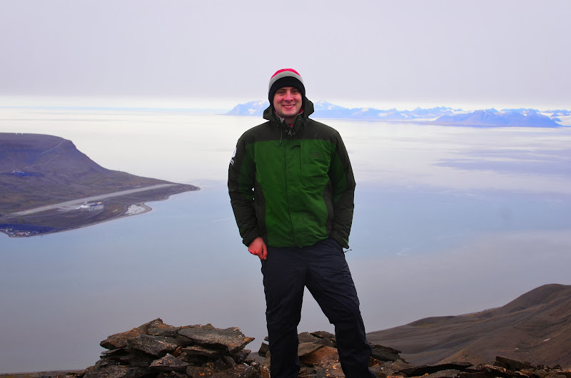 Me on the summit of Hiortfjellet