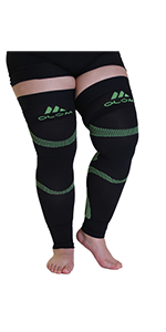 mojo compression thigh high sleeve plus size