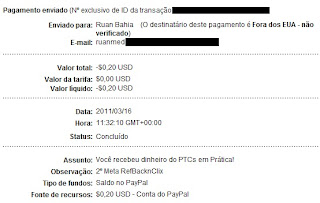 Pagamento PTCs em Prática