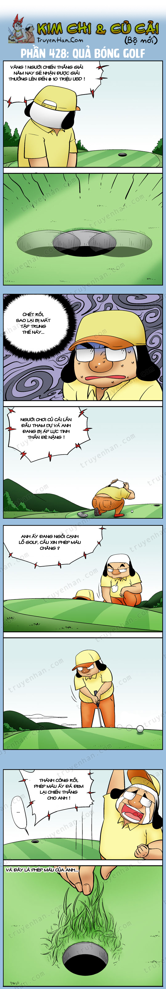 Kim Chi & Củ Cải (bộ mới) phần 428: Quả bóng golf