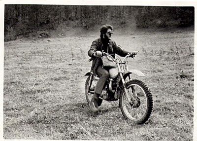 Nuestra primera foto en moto Baqueira1972