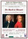 Affiche du concert "de Bach à Mozart"
