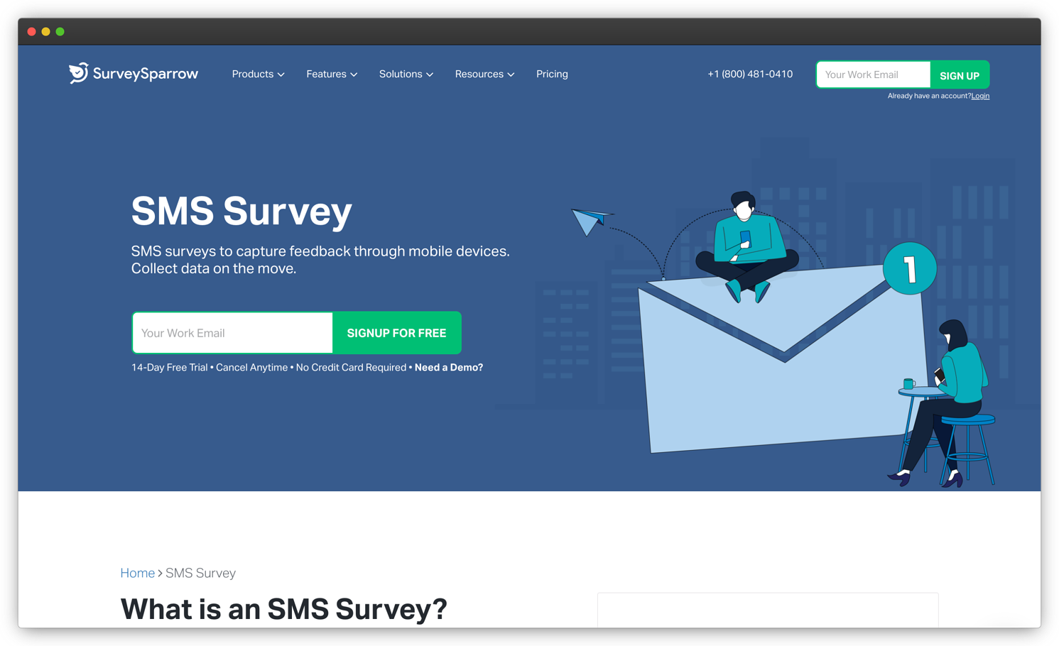 SMS survey