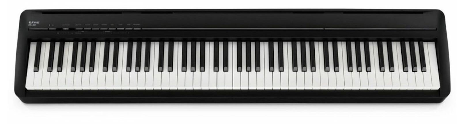 Kawai ES120 digital keyboard with weighted keys.