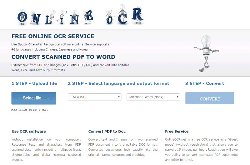 Online OCR