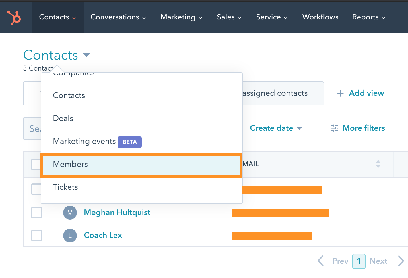 find your new HubSpot custom object members added to the objects dropdown in your portal