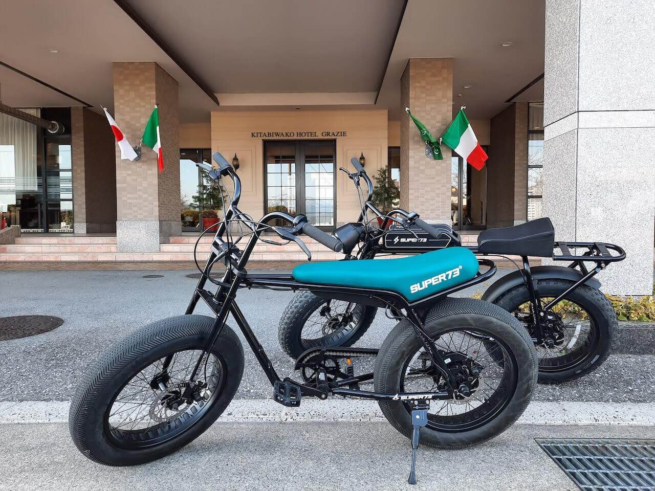 北ビワコホテルグラツィエ-ビワイチ-Super73-電動自転車-Ebike-サイクリング-琵琶湖