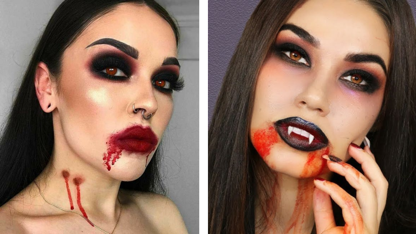 Vampiro rápido e fácil! Maquiagem de Halloween! 