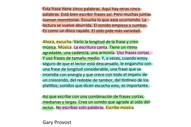 Gary Provost: Consejos