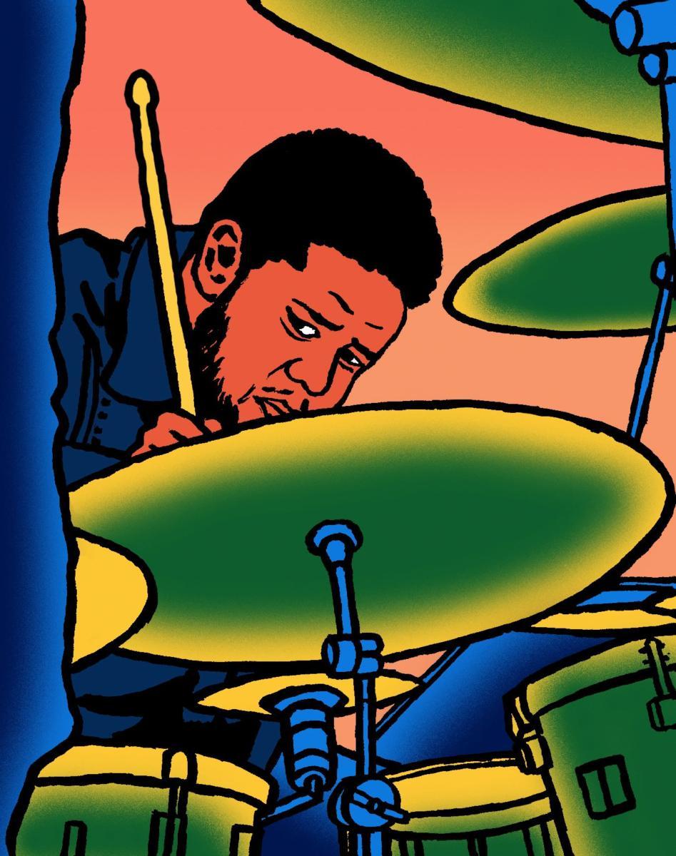 The prodigious drummer and composer Tyshawn Sorey is currently in residence at the Stone.