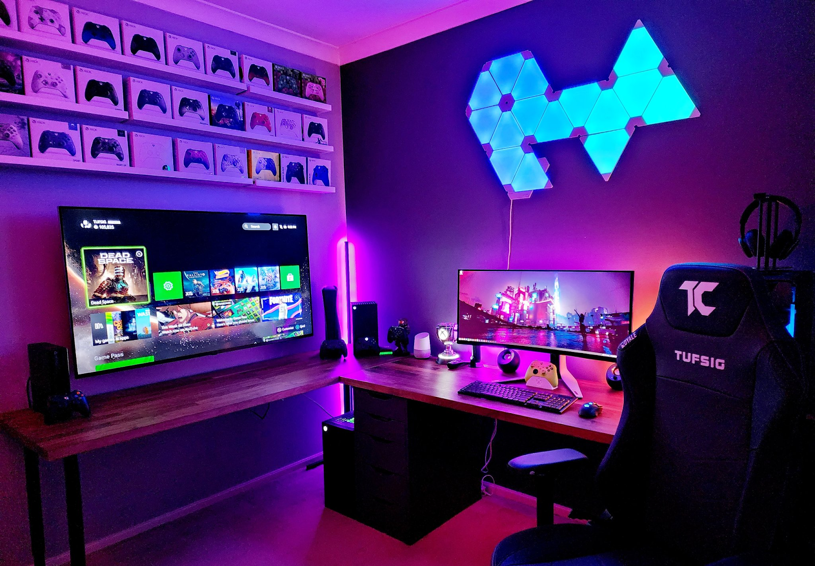 RGB gaming setup