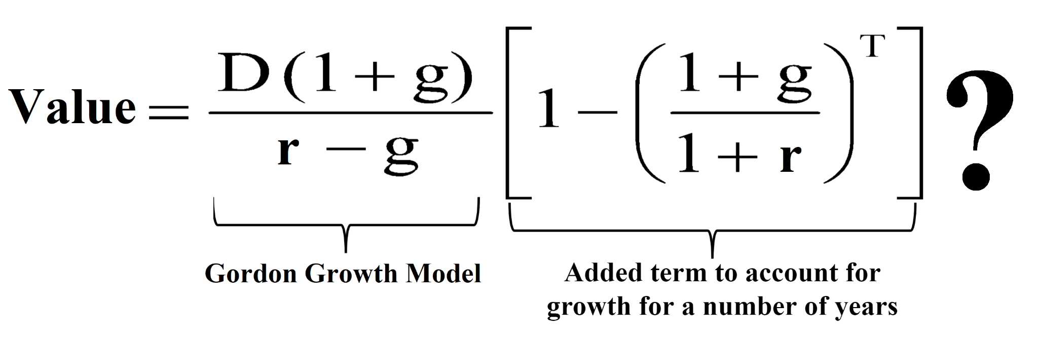 The Constant Growth Dividend Discount Model takes the Gordon Growth Model one step further. It uses is dubious at best.