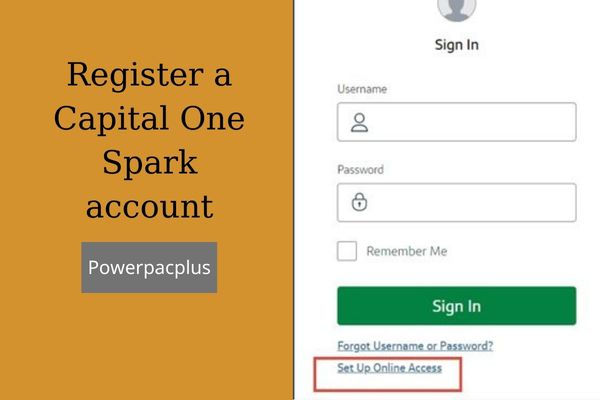 sign up a capital one spark account