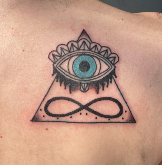 Infinity Symbol Evil Eye Tattoo