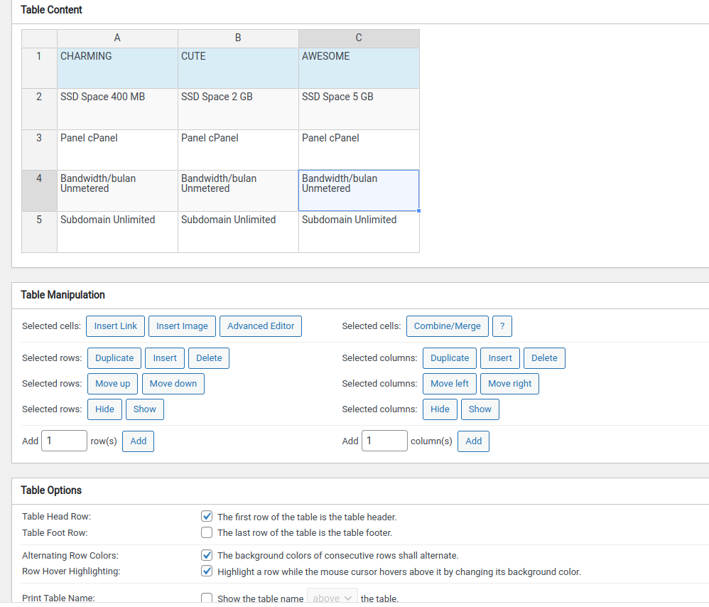 Cara Membuat Tabel Responsif di WordPress