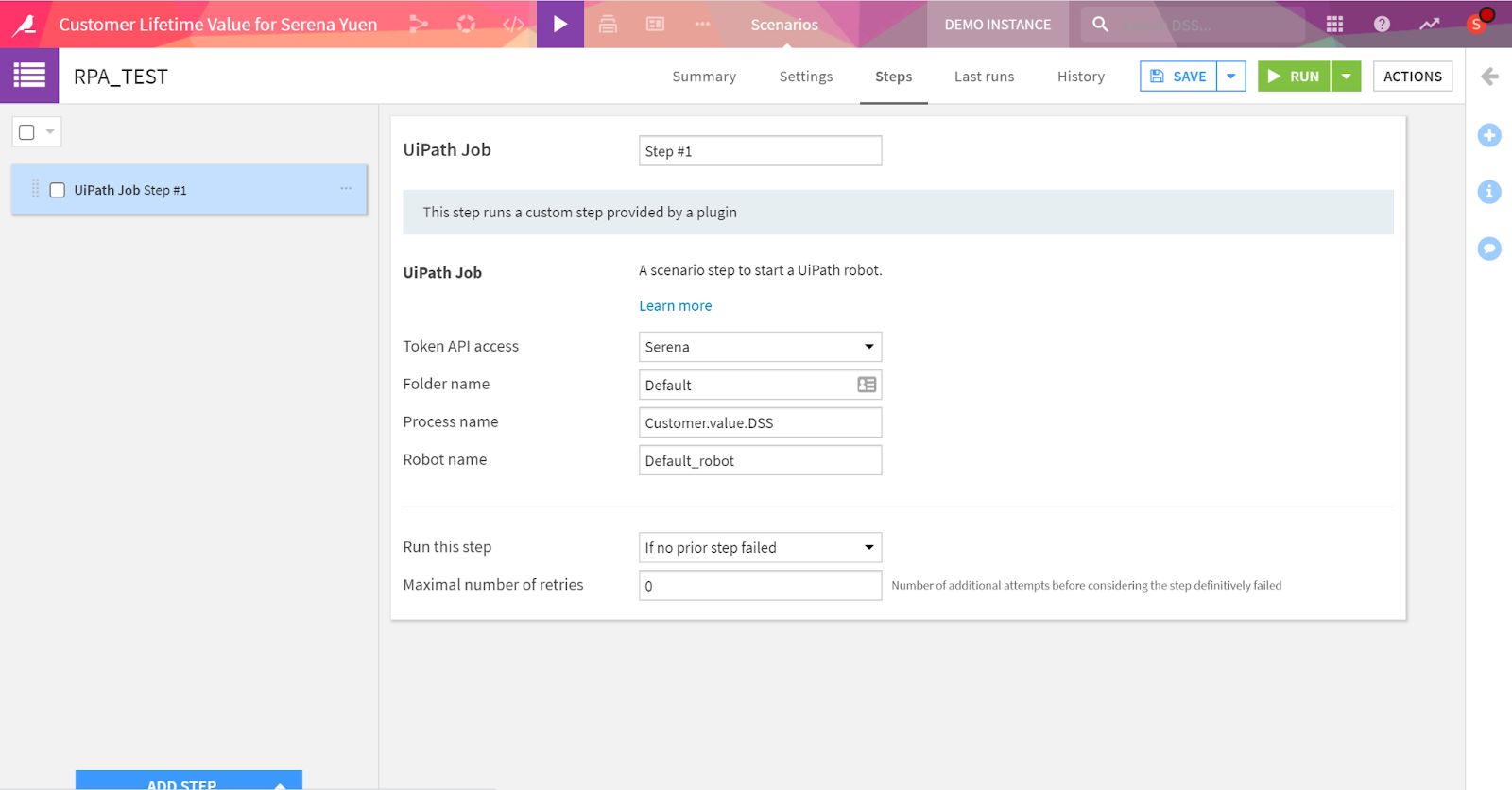 customer lifetime value project Dataiku