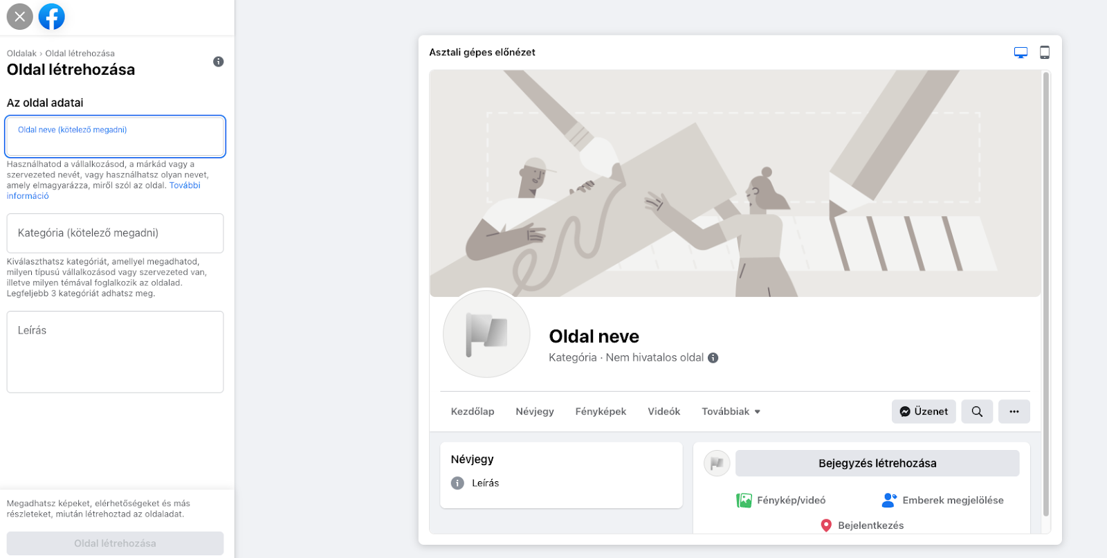 Útmutató az üzleti Facebook oldal létrehozásához - Klikkmánia blog