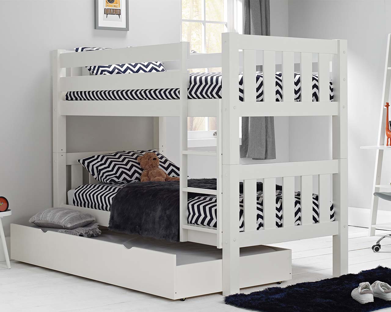 Jubilee bunk bed with storage trundle