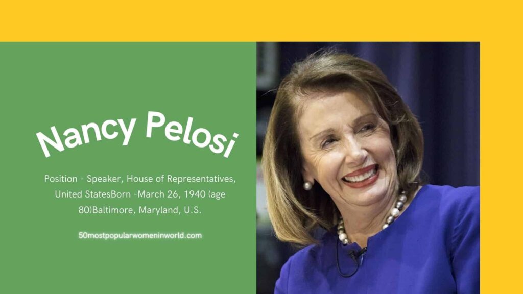 Nancy Pelosi Most Popular Women