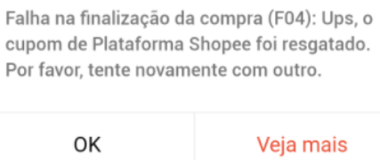 Pq nao consigo aplicar cupom de desconto nacional de setembro 2023