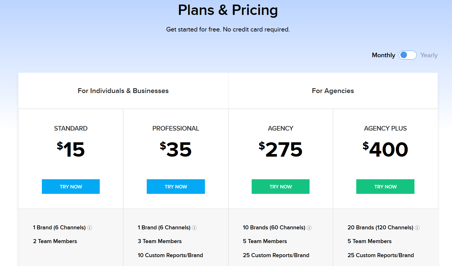 zoho social pricing