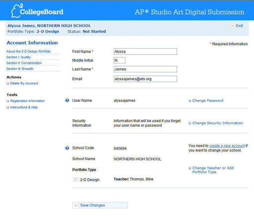 Viewing and Updating Your Account Information Viewing and Updating Your Account Information