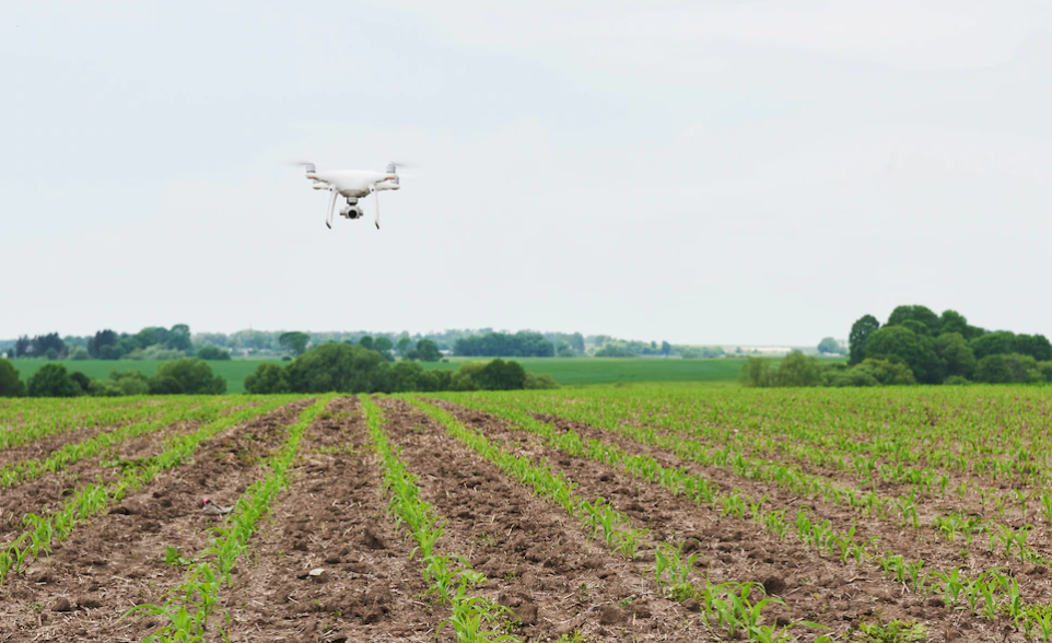tipos de drones para el campo: drones agrícolas