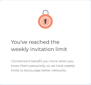 LinkedIn weekly limit