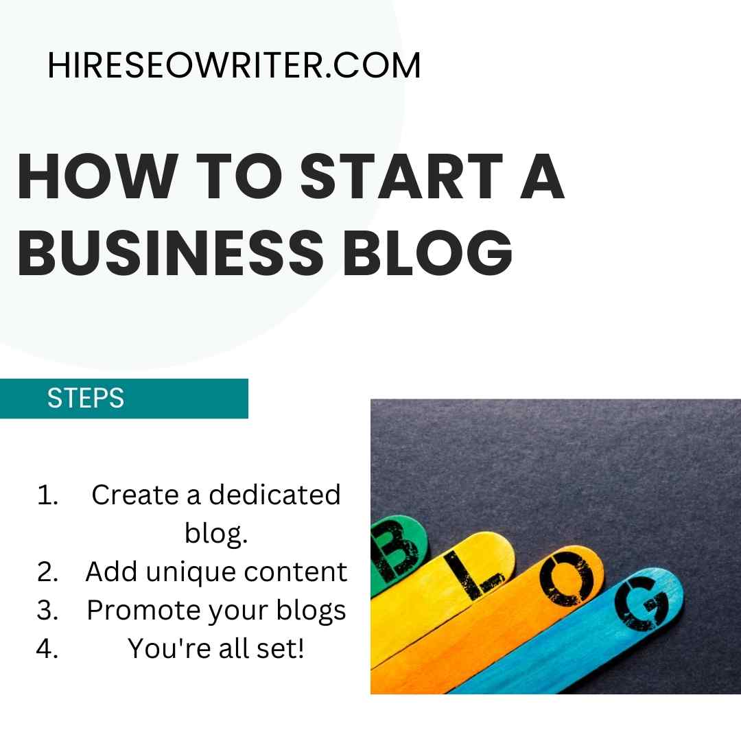 How to start a business blog - Hire SEO Writer