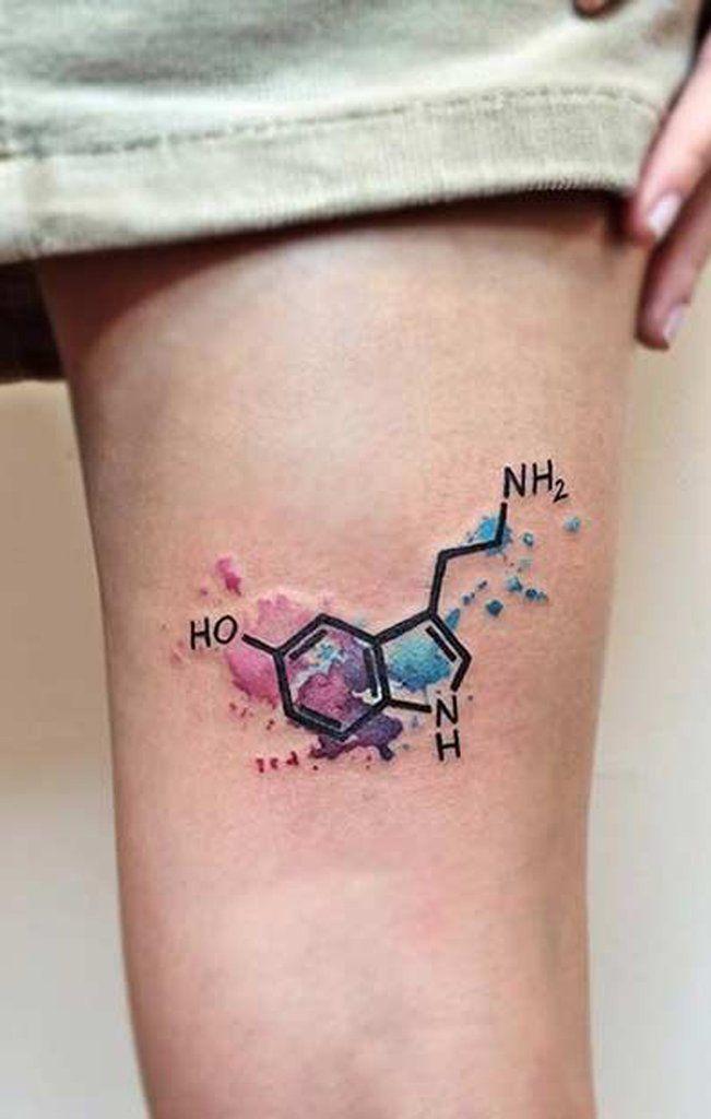 100+ Most Beautiful Watercolor Tattoo Ideas | Dna tattoo, Science tattoos, Molecule  tattoo