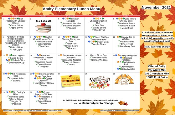 November Menu