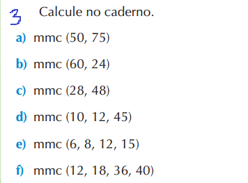 MMC - MÍNIMO MÚLTIPLO COMUM, MMC 5 e 6ano