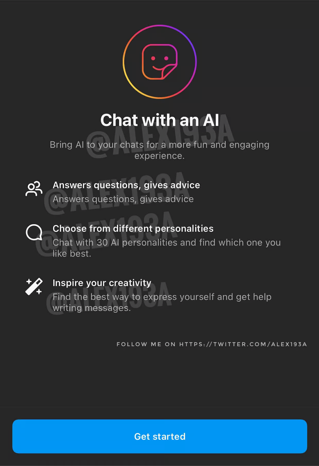 Chatbot de IA do Instagram