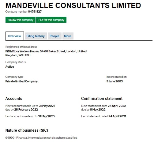 Отзывы о Mandeville Consultants Limited: опытный брокер или обман? обзор