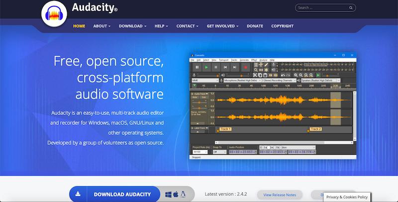 Audacity - Best Podcast Recording and Editing Software 