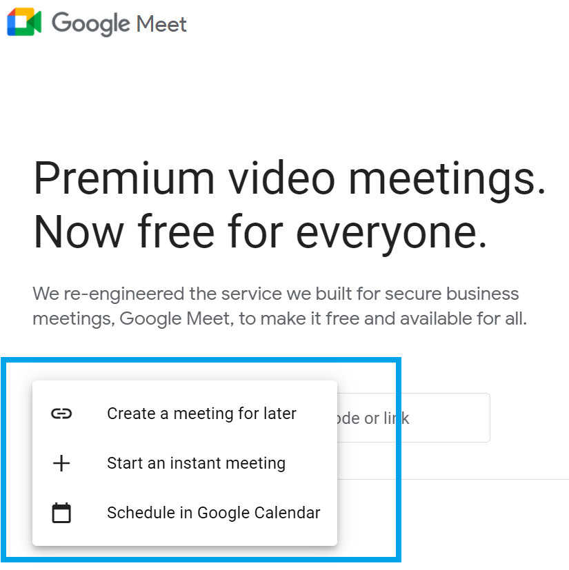 How do I permanently delete a Google Meet link