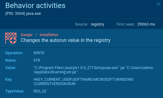  Malware changes the autorun value