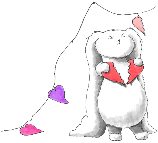 Heartbreak Holiday, Valentine's Day, funny bunny, humor