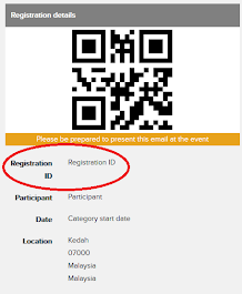 Registration ID can be found in your confirmation e-mail from Active.com (R - xxxxxxxx)