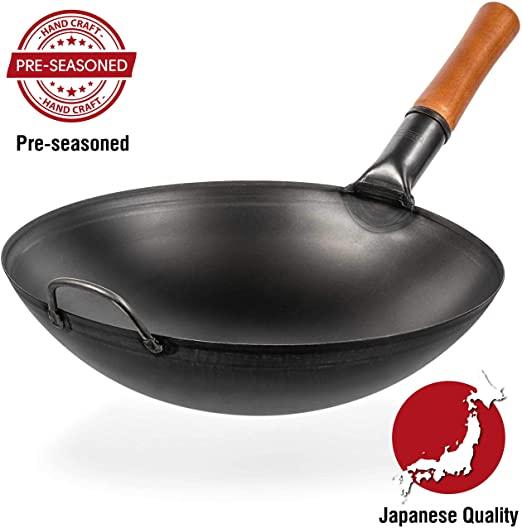 CARBON STEEL WOK PAN